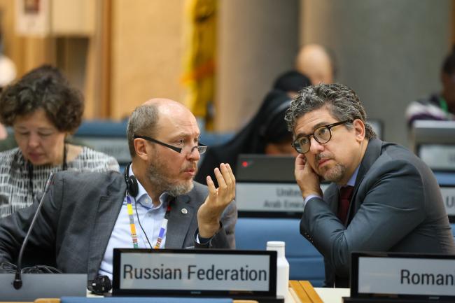 Alexander Shestakov, Russian Federation, with Gustavo de Britto Freire Pacheco, Brazil
