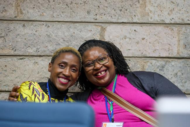 Sakhile Silitshena Koketso and Wadzanayi Goredema-Mandivenyi, CBD Secretariat