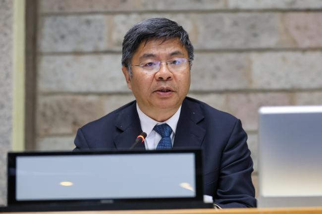 Liu Ning, China, speaking on behalf of the COP 15 Presidency
