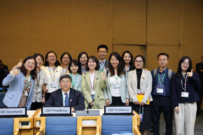 The Chinese delegation