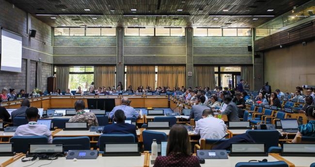 View of the room during the Contact Group on mechanisms for planning, monitoring, reporting and review