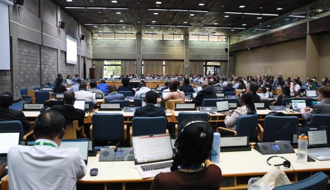 View of the room during the Contact Group on Resource Mobilization