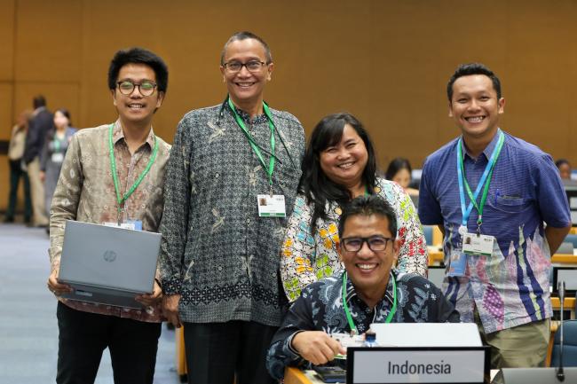 The Indonesian delegation