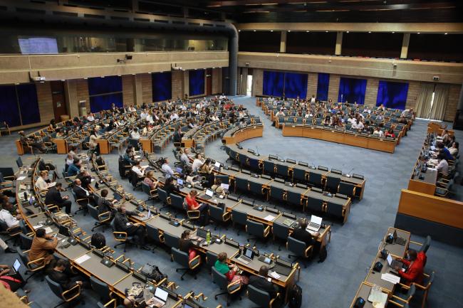 View of the room during the Contact Group on Biodiversity and Health