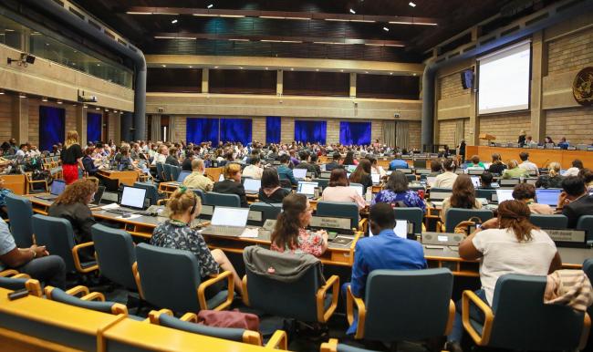 View of the room during the Contact Group on the GBF monitoring framework