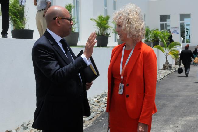 Simon Stiell, UNFCCC Executive Secretary, and Jennifer Lee Morgan, State Secretary and Special Envoy for International Climate Action, Germany