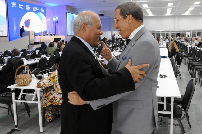Teburoro Tito, Kiribati, and Omar Hilale, Morocco