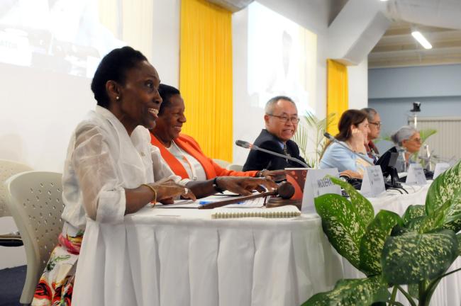 The dais at the SIDS4 Civil Society Forum