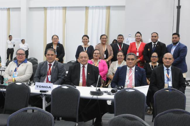 The delegation from Tonga