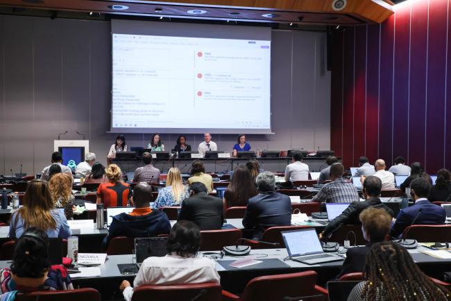 View of the room during the Contact Group on strategic matters