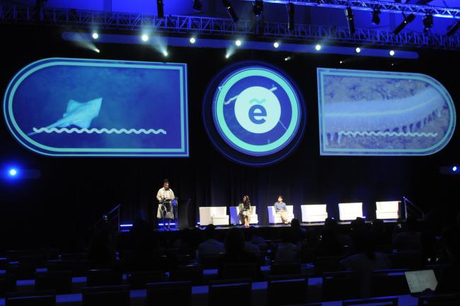 The dais during the session on the Youth Summit Latinoamérica Azúl