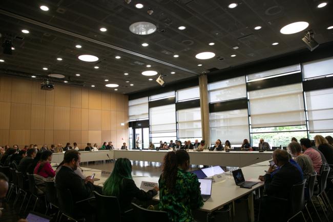 A townhall is held with observer organizations
