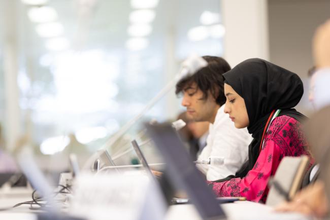 Delegates during the session
