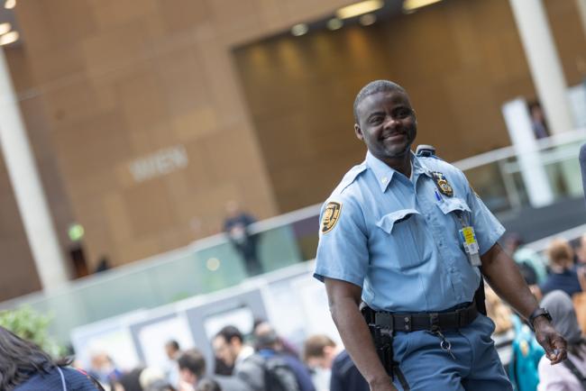 UN Security around the venue