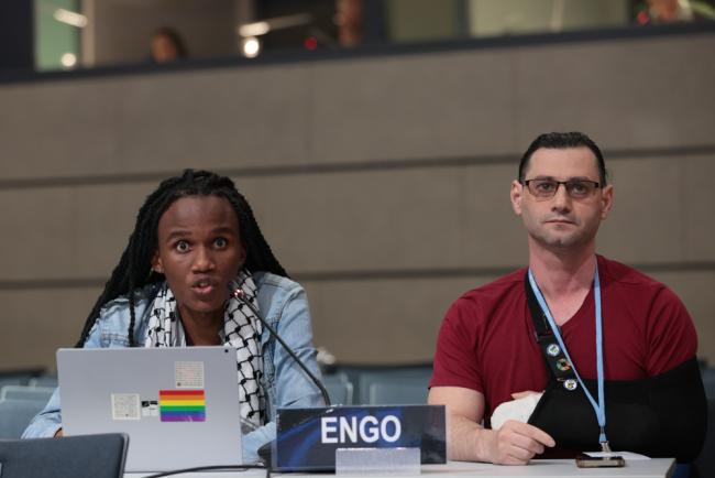 Eric Njuguna, Climate Justice Now! (CJN!), and Nugzar Kokhreidze, Climate Action Now (CAN)
