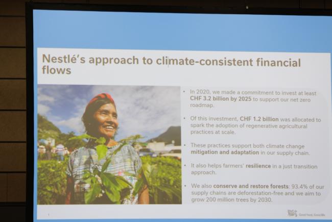Slide from Nestle presentation