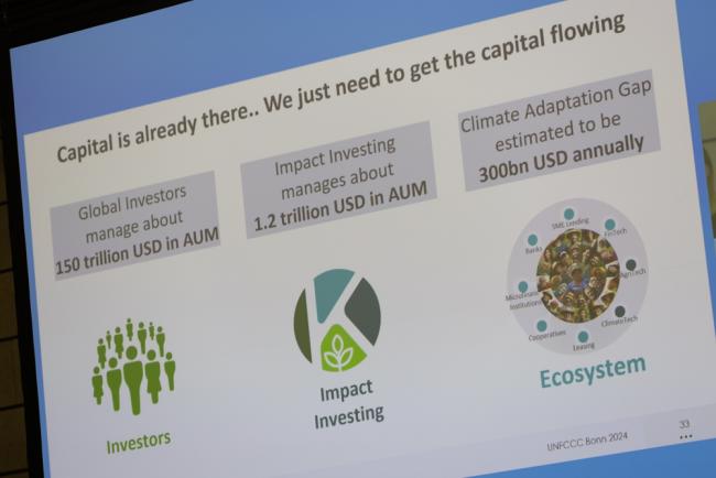 Capital is already there