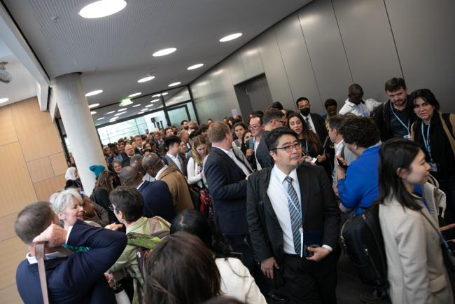 The corridors are full to capacity as delegates gather for the informal consultations on implementing the global stocktake outcomes