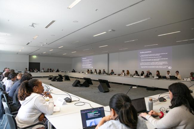 Delegates during the breakout groups