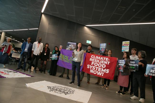 Members of civil society call for climate-resilient food systems that