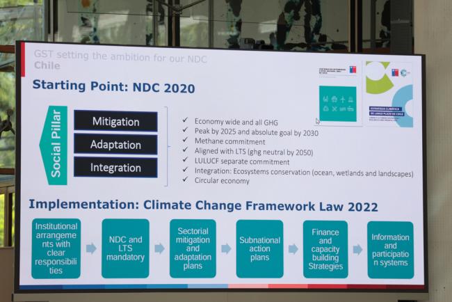 A slide from Chile's presentation