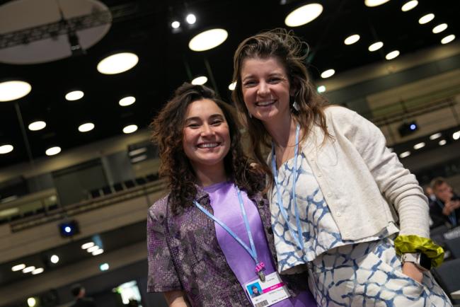 Brittany Young, Australia, and Kelly Sharpe, Canada