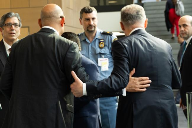 UNFCCC Executive Secretary Simon Stiell and Mukhtar Babayev, COP 29 President-designate 