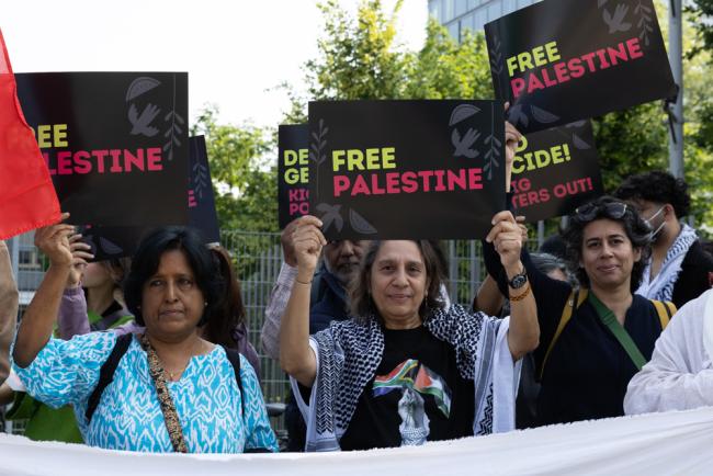 Climate change and palestine protest