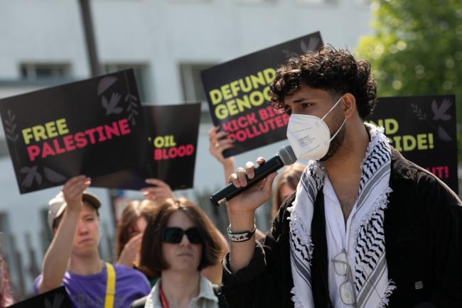 Climate change and Palestine protest