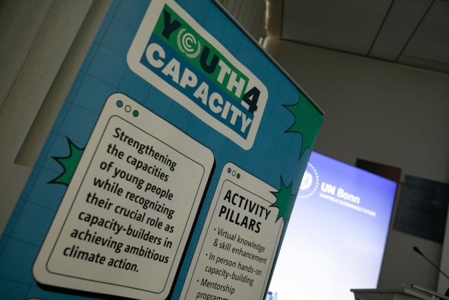 A special session is held to help develop the capacity of youth when engaging with the Rio Conventions