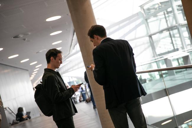 Delegates around the venue