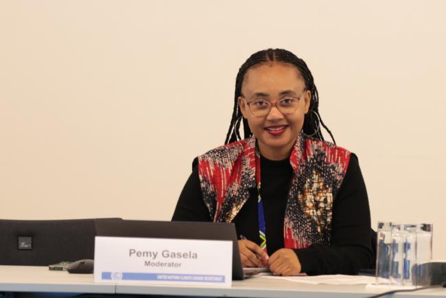 Moderator Pemy Gasela, South Africa