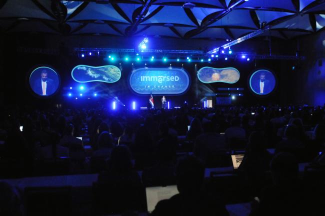 Participants during the address by Rodrigo Chaves Robles, President of Costa Rica