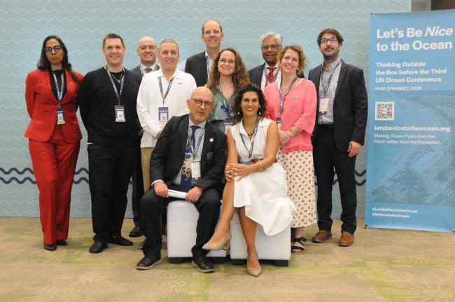 Group photo prior to the start of the side event on Let’s Be Nice to the Ocean