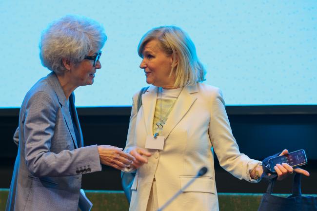 Katrin Schneeberger, Director of the Federal Office for the Environment, Switzerland, and Maria Neira, Director, Environment, Climate Change and Health, WHO
