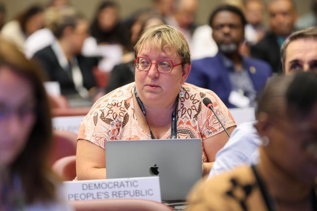 Kateřina Šebková, Czechia, reporting back from Contact Group 2