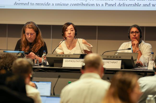 View of the dais during Contact Group 3