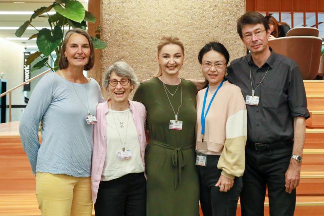 From L-R: Penny Vlahos, International Panel on Chemical Pollution (IPCP); Miriam Diamond, IPCP; Ana Berejiani, Georgia; Melissa Wang, Greenpeace International; and Martin Scheringer, IPCP