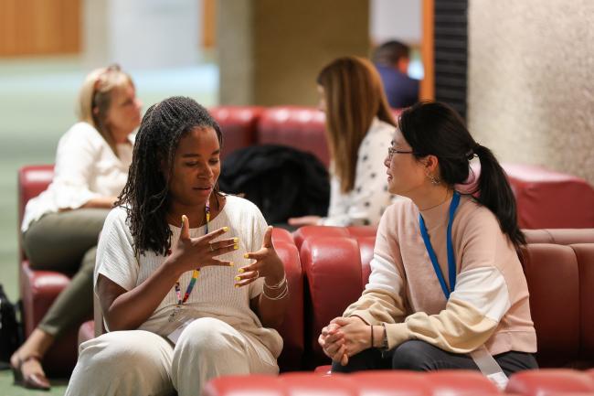 Raleigh Davis, American Chemistry Counci, with Melissa Wang, Greenpeace International
