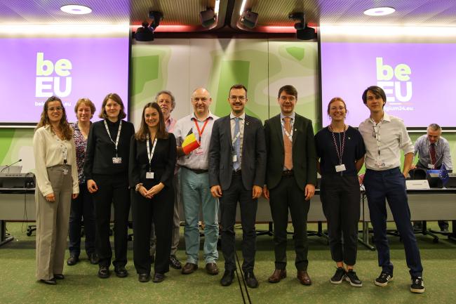 The Belgian delegation
