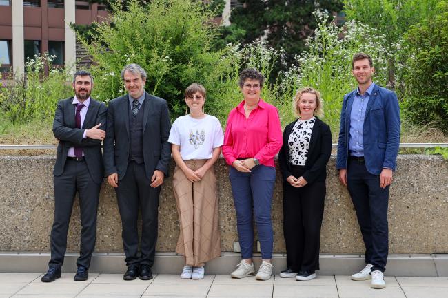 The IISD/ENB team: Mike Muzurakis, Greece; Asterios Tsioumanis, Greece; Anna Dubrova, Ukraine/US; Annelies van Gaalen, South Africa; Jen Allan, Canada/UK; and Moritz Petersmann, Germany/Finland