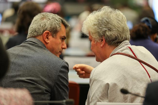 Marco Crugnola, Switzerland, with Jill Hanna, Global Alliance on Health and Pollution