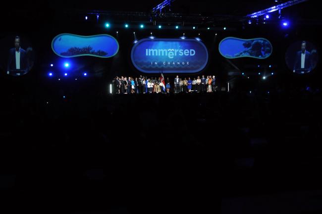 View of the closing ceremony