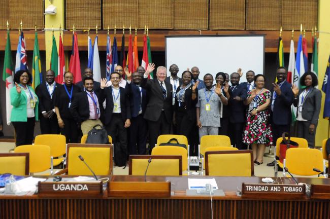 Members of the African Group celebrate Africa Day of Seas and Oceans