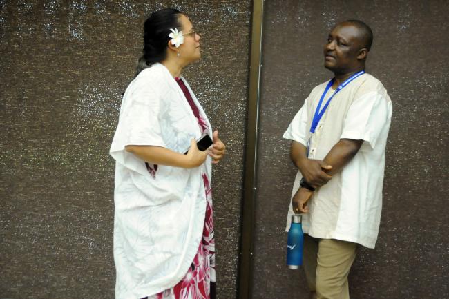 Alex Herman, Cook Islands, and Solomon Korbieh, Ghana