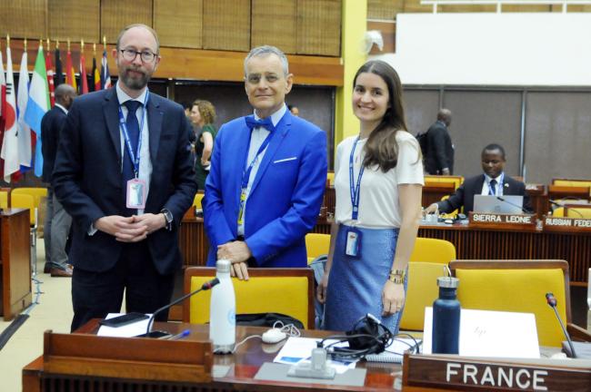 Alexandre Luczkiewicz, Cluster Maritime Français (CMF), with Olivier Guyonvarch and Alexia Pognonec, France