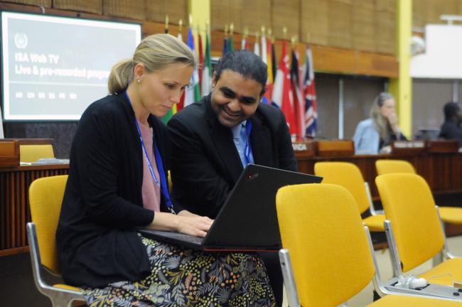 Aline Jaeckel, Germany, and Pradeep Singh, International Union for Conservation of Nature (IUCN)