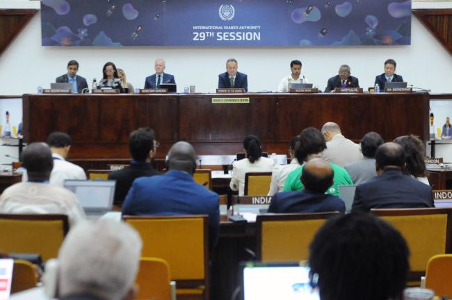Council members listen to the answers given by the Finance Committee Khurshed Alam, Bangladesh, to the questions made by Council members made on Thursday.