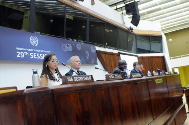 The dais during the first day of the ISA-29 Assembly