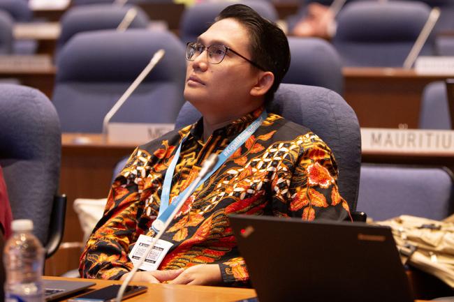 Delegate during plenary - OEWG46 - 12July2024